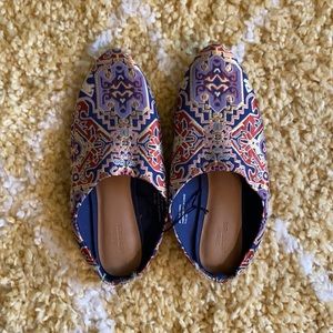 Funky Print Open Back Slides